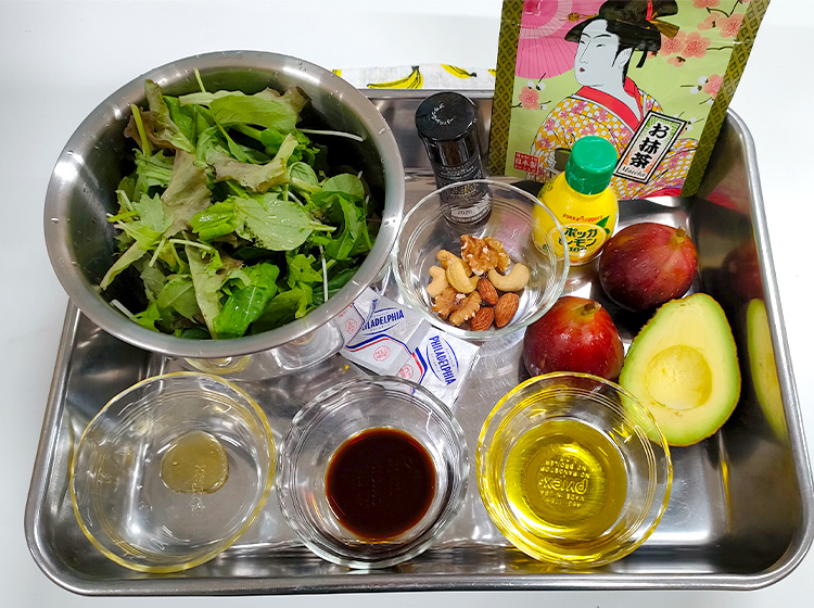 いちじくのサラダ ～抹茶ドレッシング～の材料