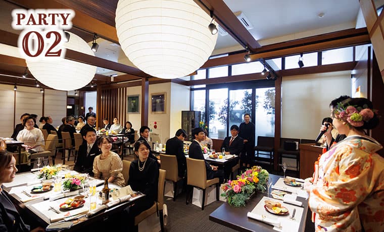 美味しいお料理で結婚式