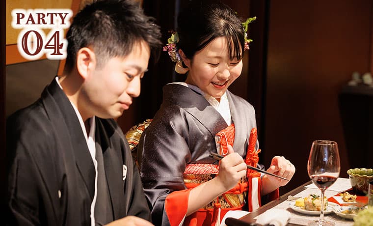 美味しいお料理で結婚式
