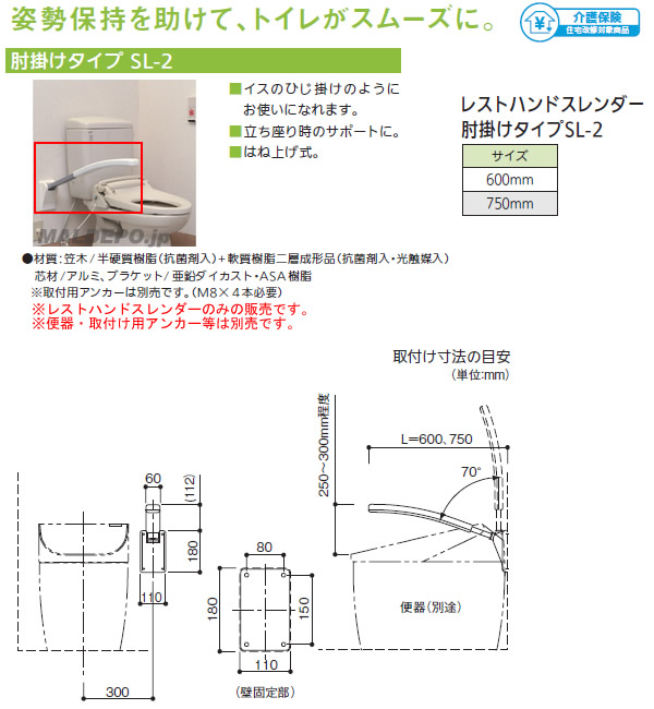 쥹ȥϥɥ SL-2ɪݤS 600mm