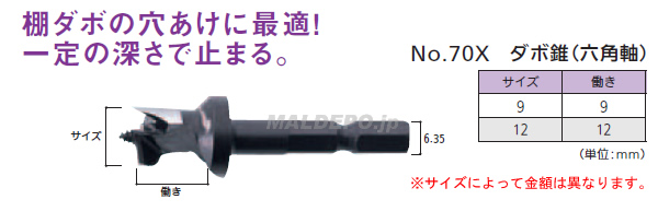 No.70X ܿ(ϻѼ)12mm