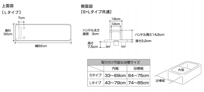 パナソニック エイジフリーライフテック バスボード L VALSBDLOR