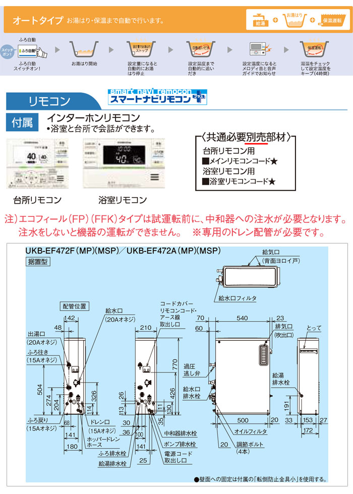 CORONAʥʡ  ե UKB-EF472A(MSP) +ɤ ȥ  ӵ ⥳դ ƥ쥹 ľ Ψ 46.5kW