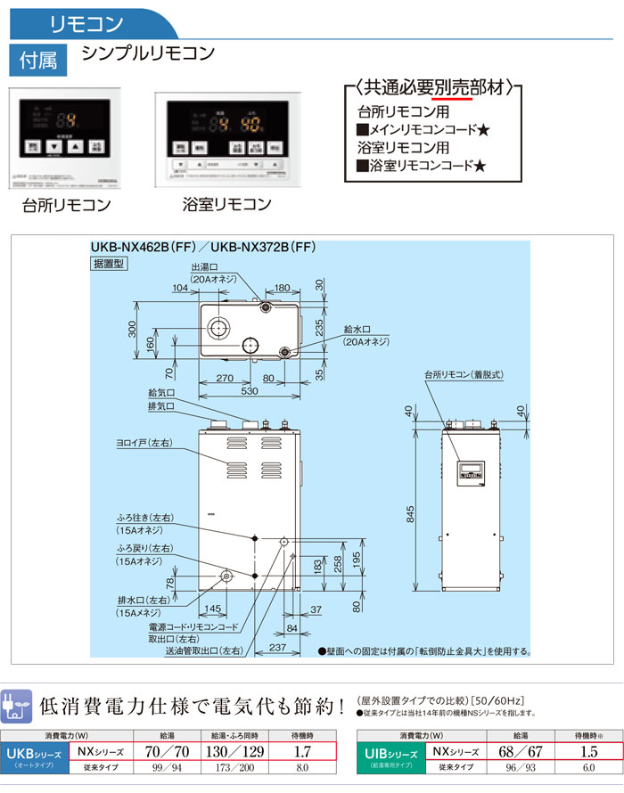 CORONAʥʡ ɸవϷ  NX꡼ ӵդ UKB-NX462B(FF) +ɤ  ӵ ץ⥳  45.6kW