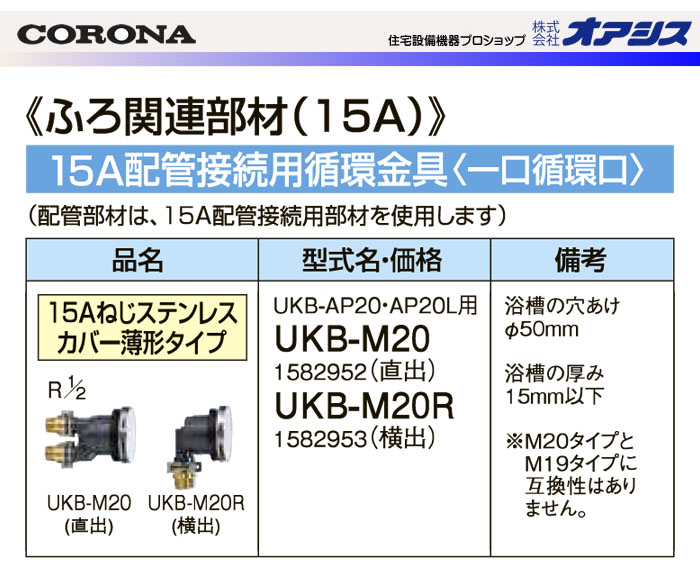 CORONAʥʡ ۴ĸ 15Aͤƥ쥹С  UKB-M20 ľ 15A۴³ ۴Ķ