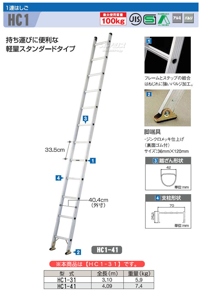 ϥĹëȡ 1ϢϤ 3.1m ̥ HC1-31