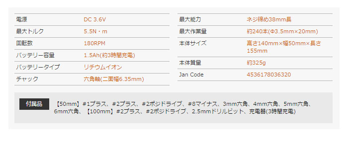 ֥åɥǥåBLACK&DECKER 3.6V ѥȥɥ饤С CS3652LC-JP