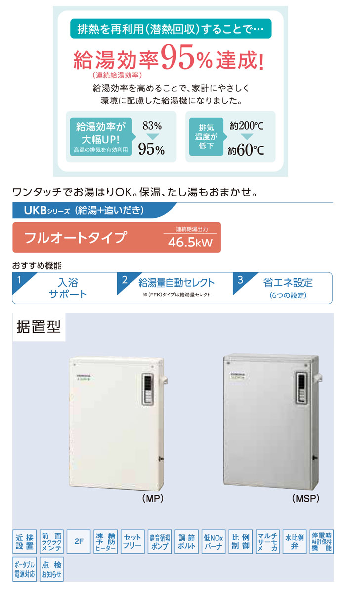 CORONAʥʡ  ե UKB-EF472F(MP) +ɤ ե륪  ӵ 󥿡ۥ⥳ ľ Ψ 46.5kW