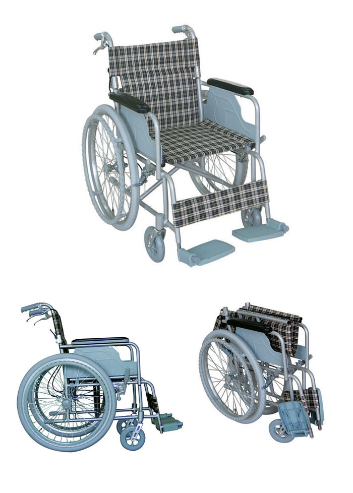 幸和製作所/TacaoF】 ハンドブレーキ付き 自走式車椅子 B-31 [自走介助 