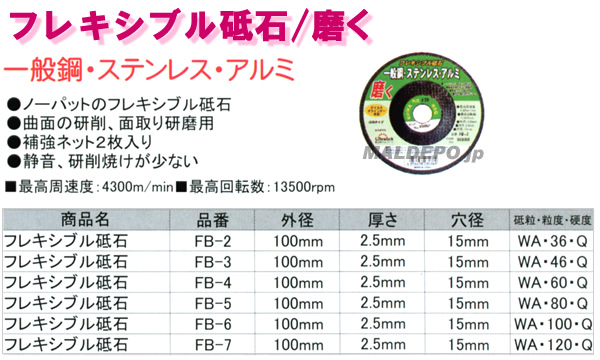 ݥ졼 LW ե쥭 100X2.5 WA#36 FB-2