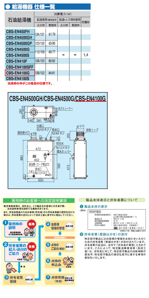 Ĺܹ  ܥ顼 CBS-EN4100G ǥ⥳դڴָʡ