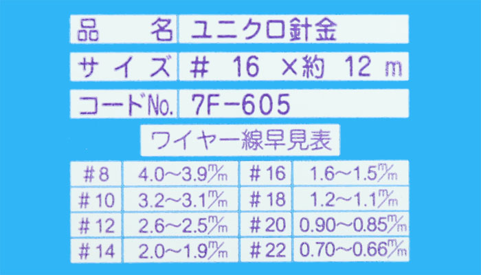 ˥ ˶ #1612m 7F-605 1.61.5mm