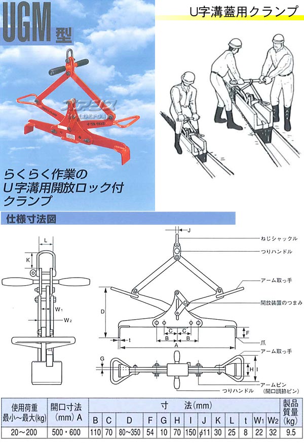 륯 U¡³ѥ UGM-200 Max200kg