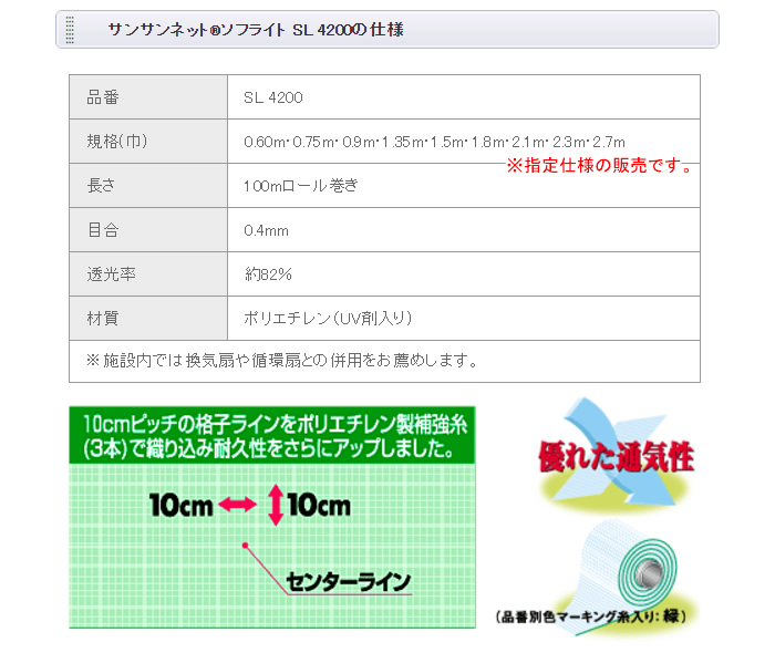 ܥ磻ɥ ͥå() 󥵥ͥå ե饤 SL4200 2.7x100m ܹ0.4mm ƩΨ82%ڱĶȽαΤߡ