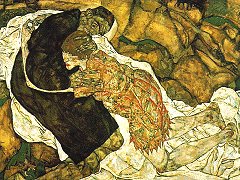 白矢眼科医院絵画への意見「エゴン・シーレ」