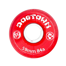 DOGTOWN SKATEBOARDS K9 WHEEL 59mm/84A CRUSIER RED