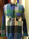 SC28751 8.5oz. COLORFUL CHECK with MARBLE BUTTON WORK SHIRTS